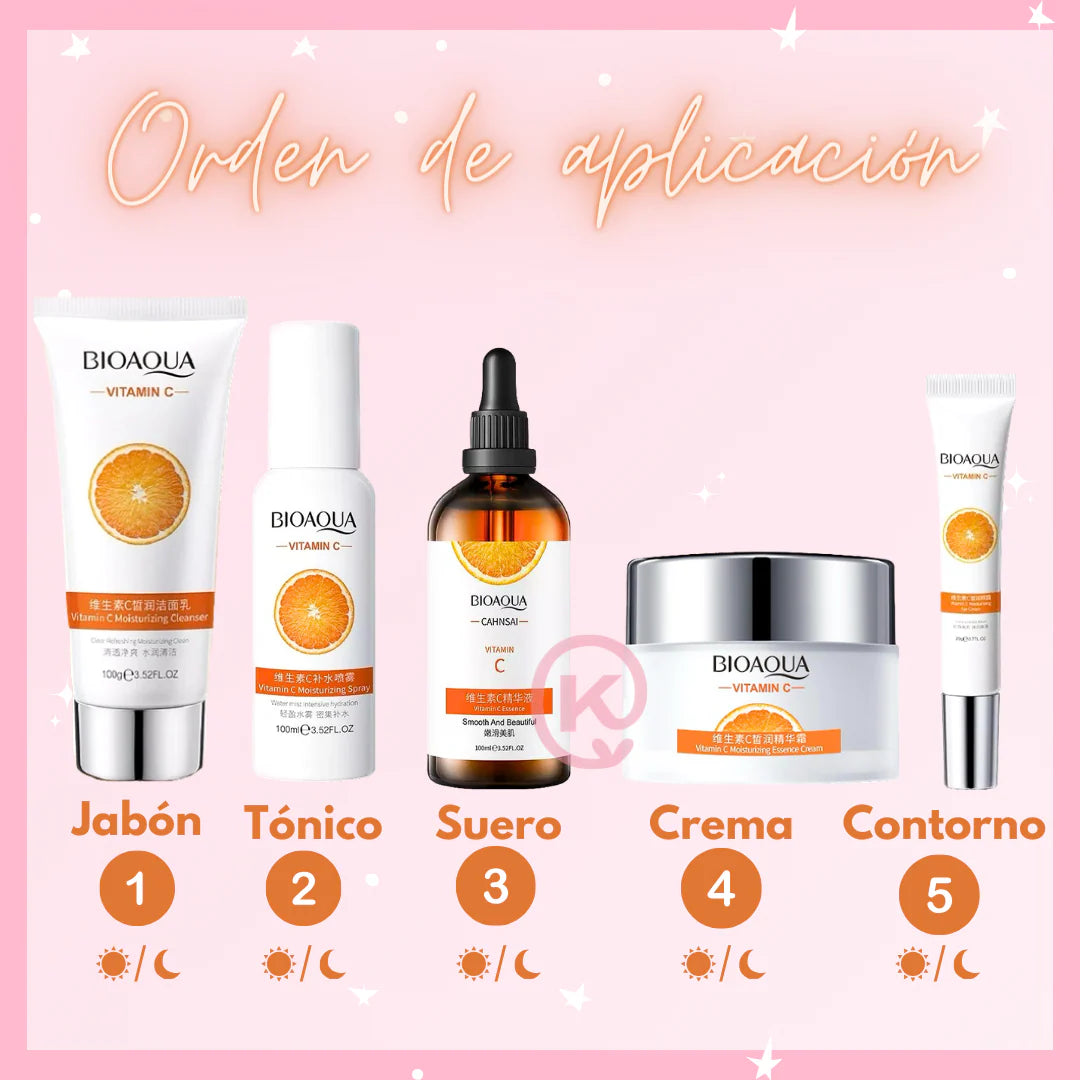 COMBO DE VITAMINA C BIOAQUA X5