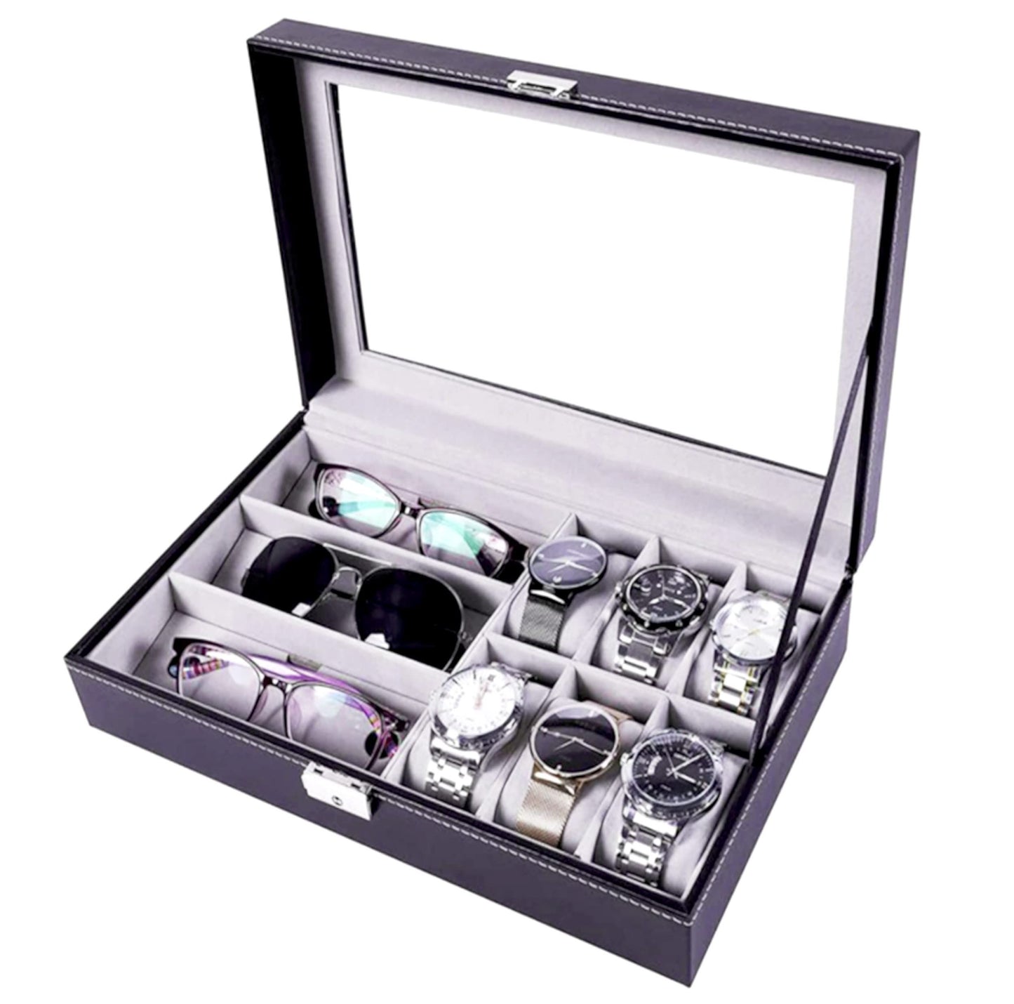 CAJA PARA ALMACENAMIENTO DE RELOJES Y GAFAS