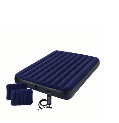 CAMA INFLABLE INTEX 60 PULGADAS + BOMBA Y ALMOHADAS MD 10731