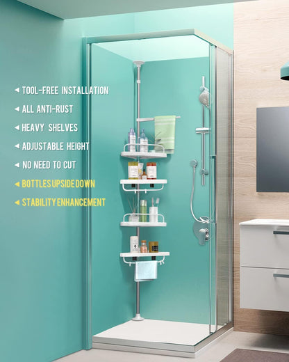 ESQUINERO ORGANIZADOR DE BAÑO 4 NIVELES