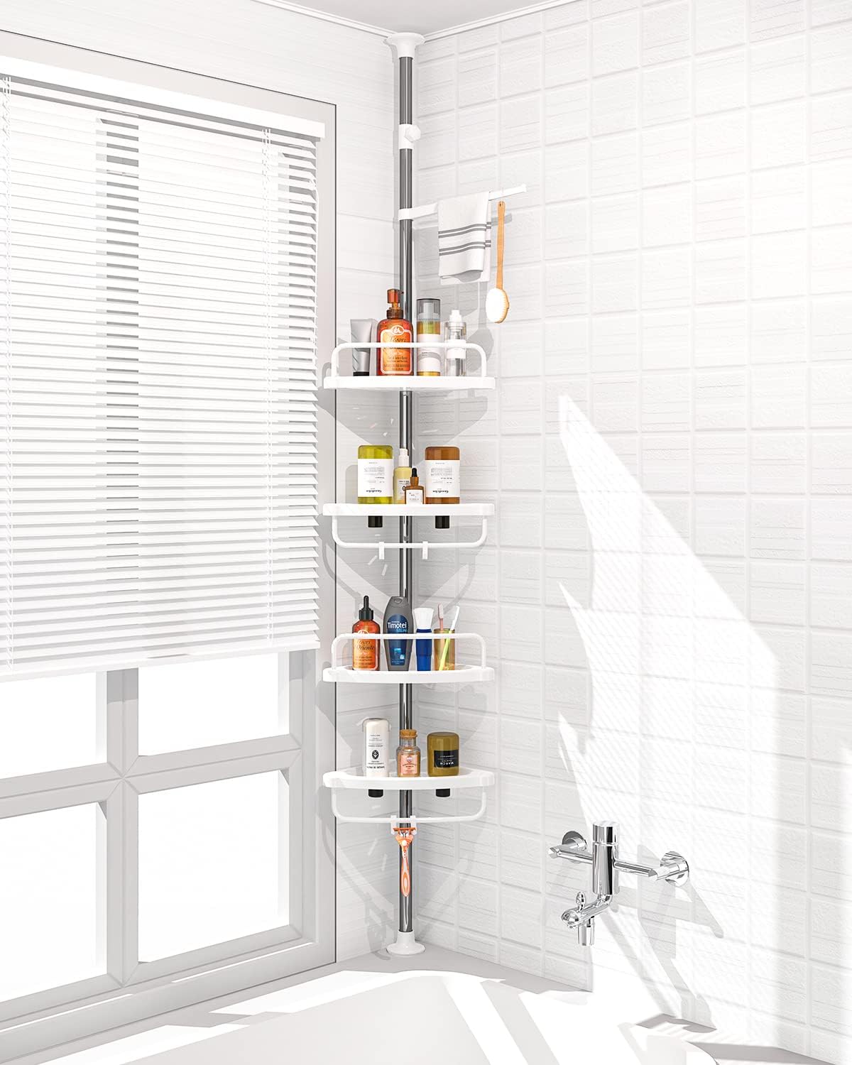 ESQUINERO ORGANIZADOR DE BAÑO 4 NIVELES