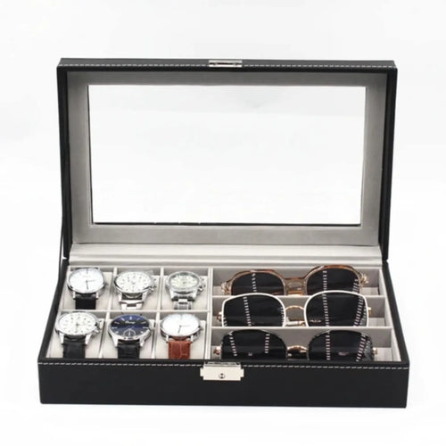 CAJA PARA ALMACENAMIENTO DE RELOJES Y GAFAS