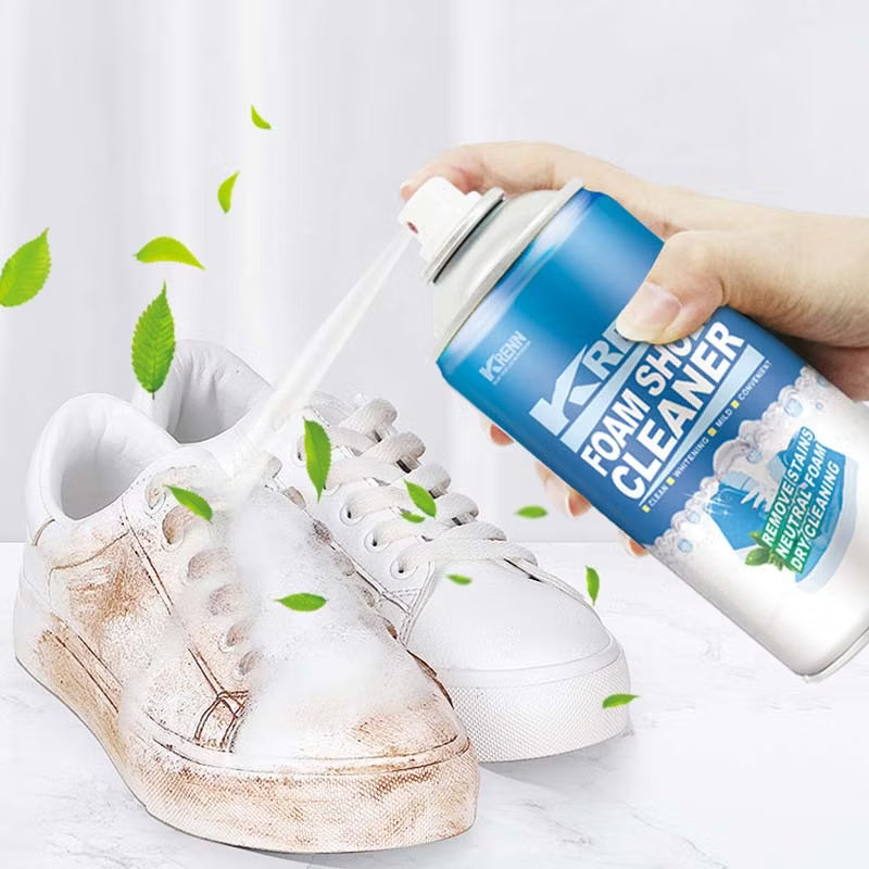 Espuma limpiadora de zapatos en spray