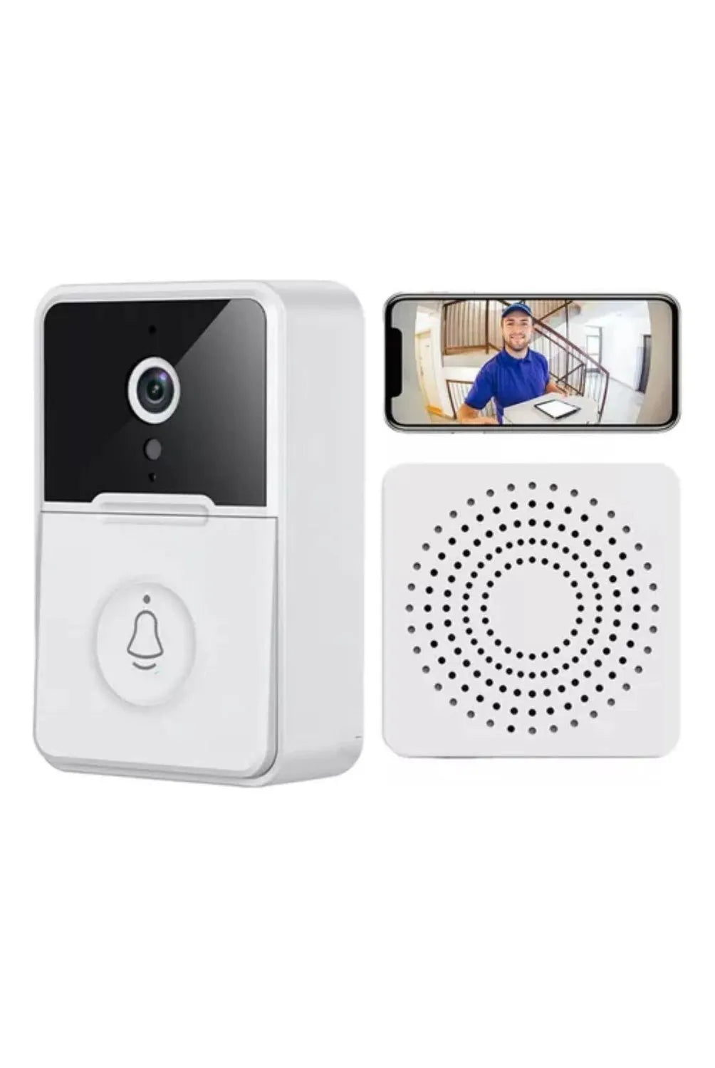 TIMBRE CON CAMARA DE VIDEO INALAMBRICA PARA PUERTA