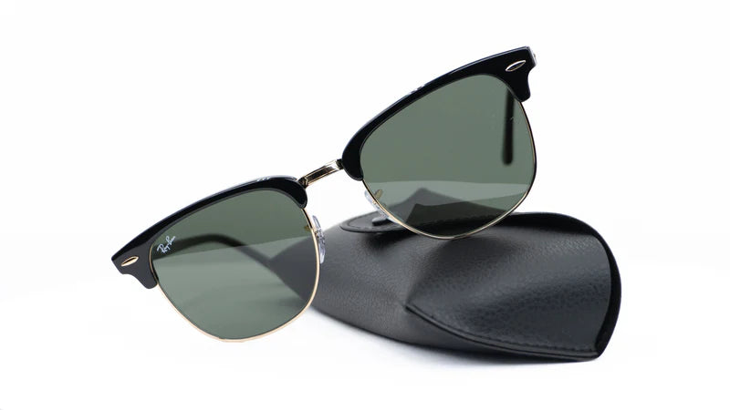 RAYBAN CLUB MASTER NEGRO-DORADO + ESTUCHE TIPO ORIGINAL