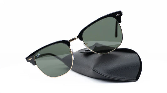 RAYBAN CLUB MASTER NEGRO-DORADO + ESTUCHE TIPO ORIGINAL
