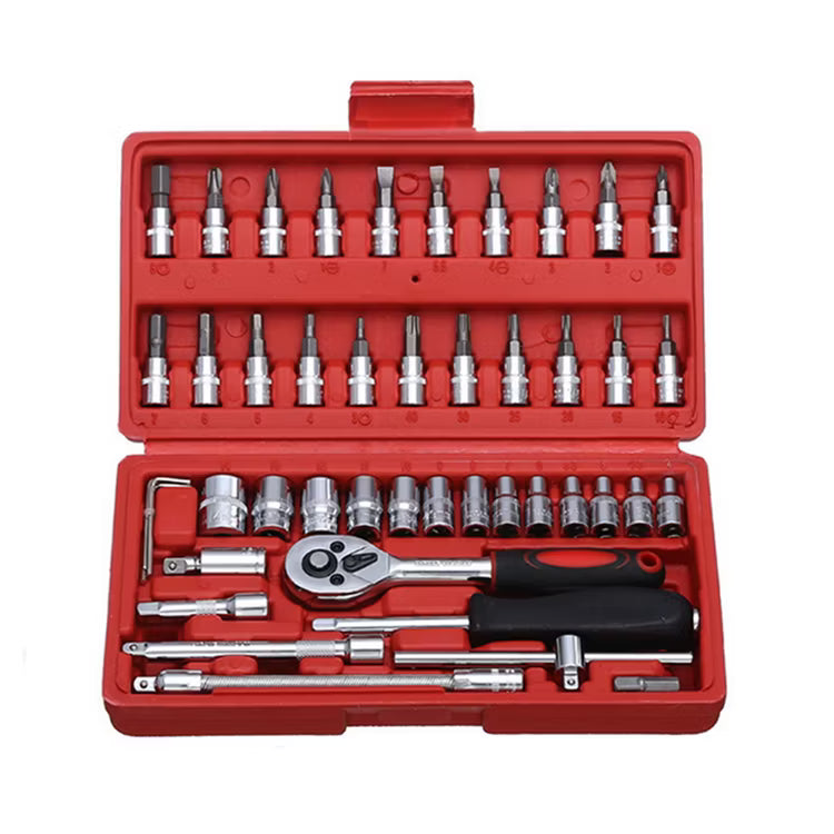 SET DE HERRAMIENTAS 46 LLAVE DE 1/4