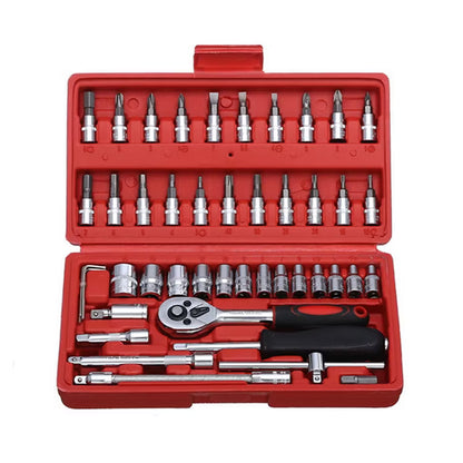 SET DE HERRAMIENTAS 46 LLAVE DE 1/4