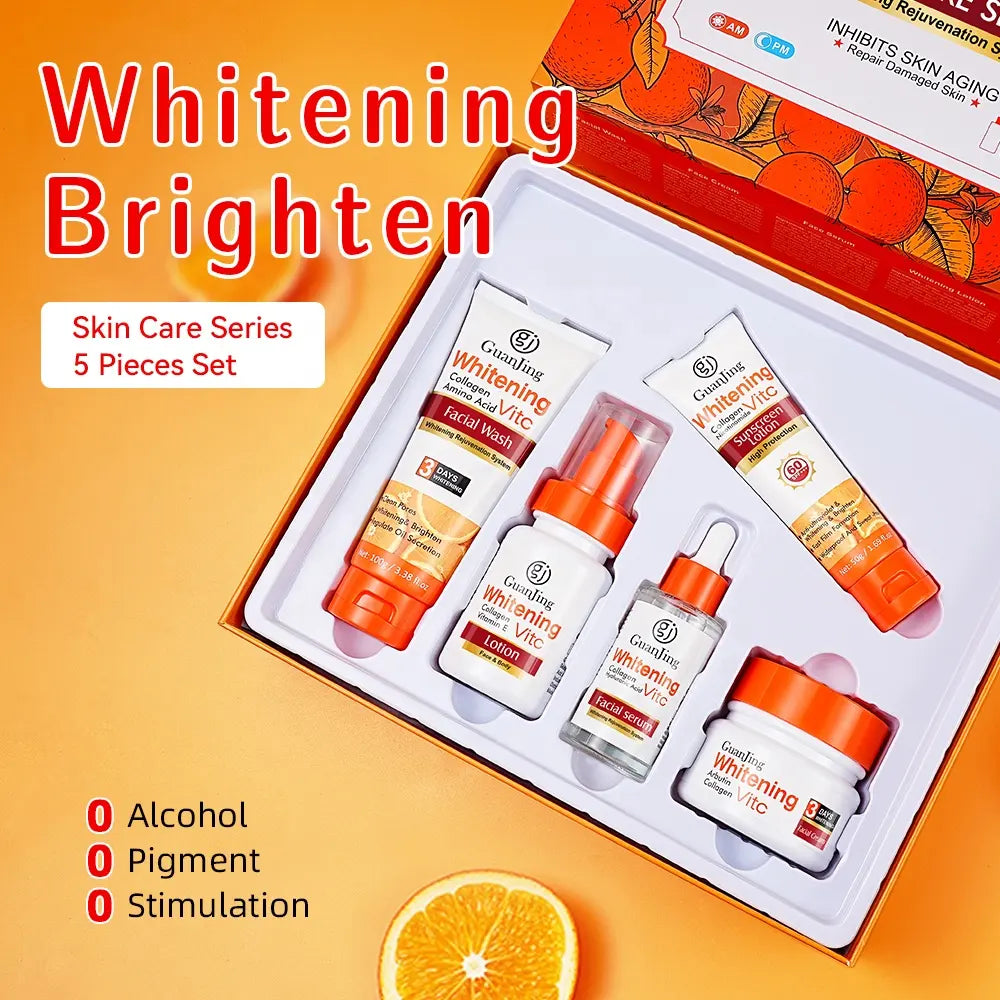 Skincare Iluminador con Vitamina C (5 piezas)