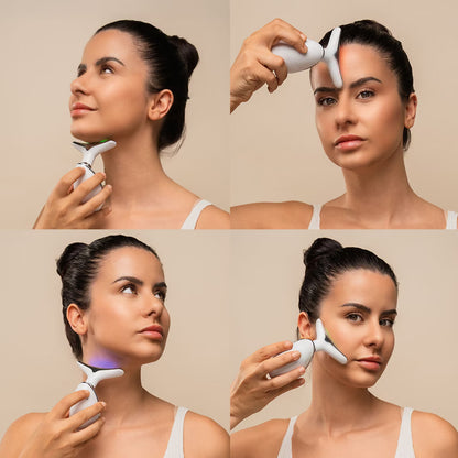 Masajeador Facial de 3 Luces LED