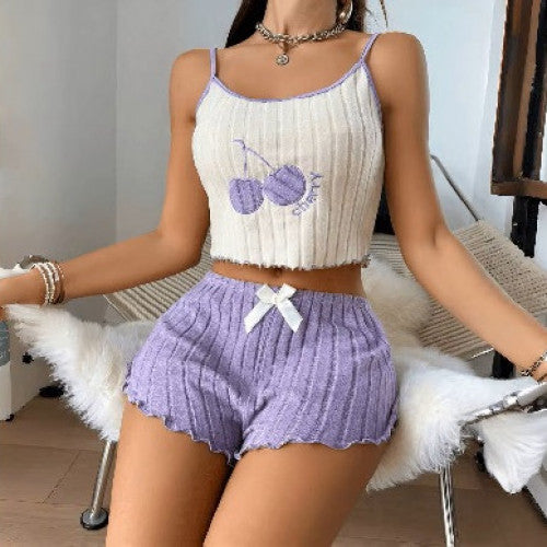 PIJAMA CHERRY LILA TALLA M