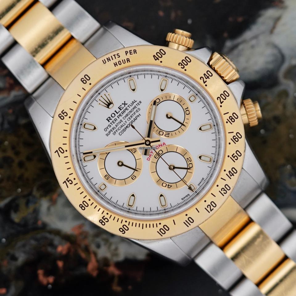 ROLEX DAYTONA SEMIAUTOMATICO BICOLOR-BLANCO