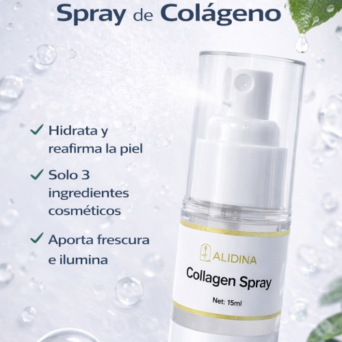 Spray de colágeno reafirmante anti arrugas de 15 ml